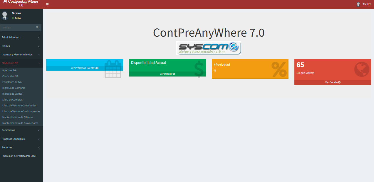 Panel de Control ContPRE