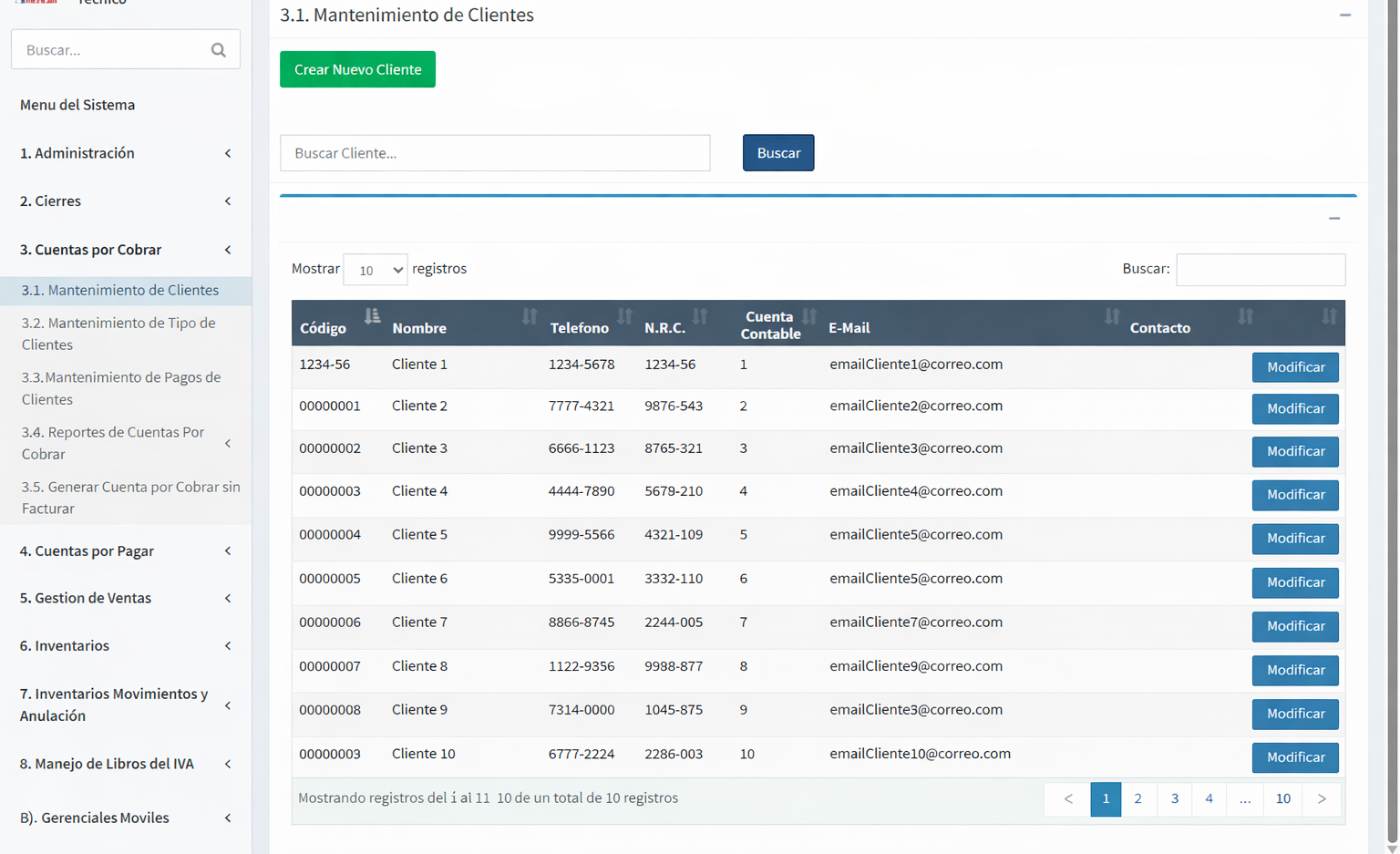 Clientes y proveedores