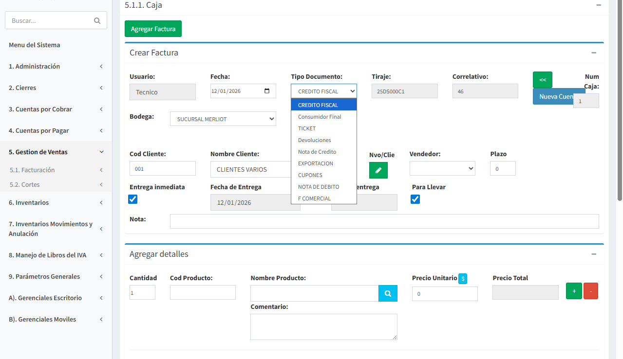 Facturación electrónica
